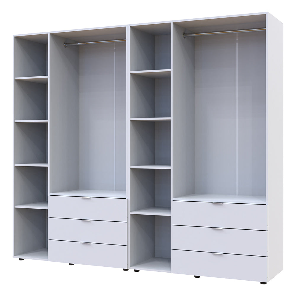 Комплект шкафов для одежды Doros Гелар (2 шт.) 232,5х49,5х203,4 см Белый (DRS-011115)