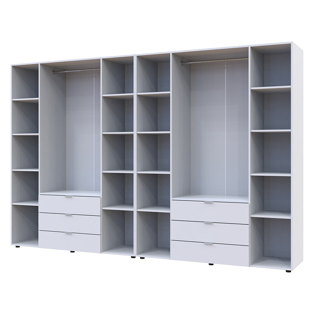 Комплект шкафов для одежды Doros Гелар (2 шт.) 310х49,5х203,4 см Белый (DRS-011116)