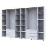 Комплект шкафов для одежды Doros Гелар (2 шт.) 310х49,5х203,4 см Белый (DRS-011116)