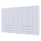 Комплект шкафов для одежды Doros Гелар (2 шт.) 310х49,5х203,4 см Белый (DRS-011116)