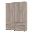 Комплект шкафов для одежды Doros Гелар (2 шт.) 155х49,5х203,4 см Дуб сонома (DRS-011110)