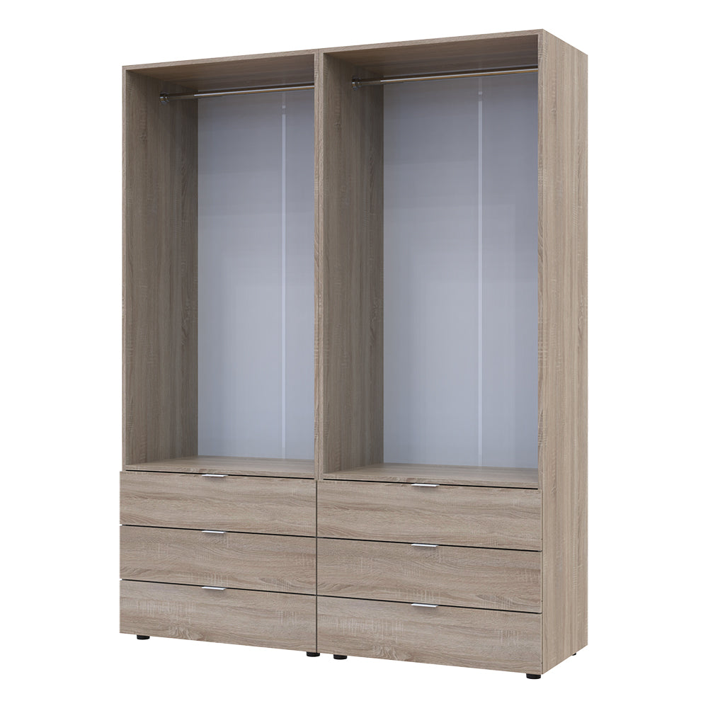 Комплект шкафов для одежды Doros Гелар (2 шт.) 155х49,5х203,4 см Дуб сонома (DRS-011110)