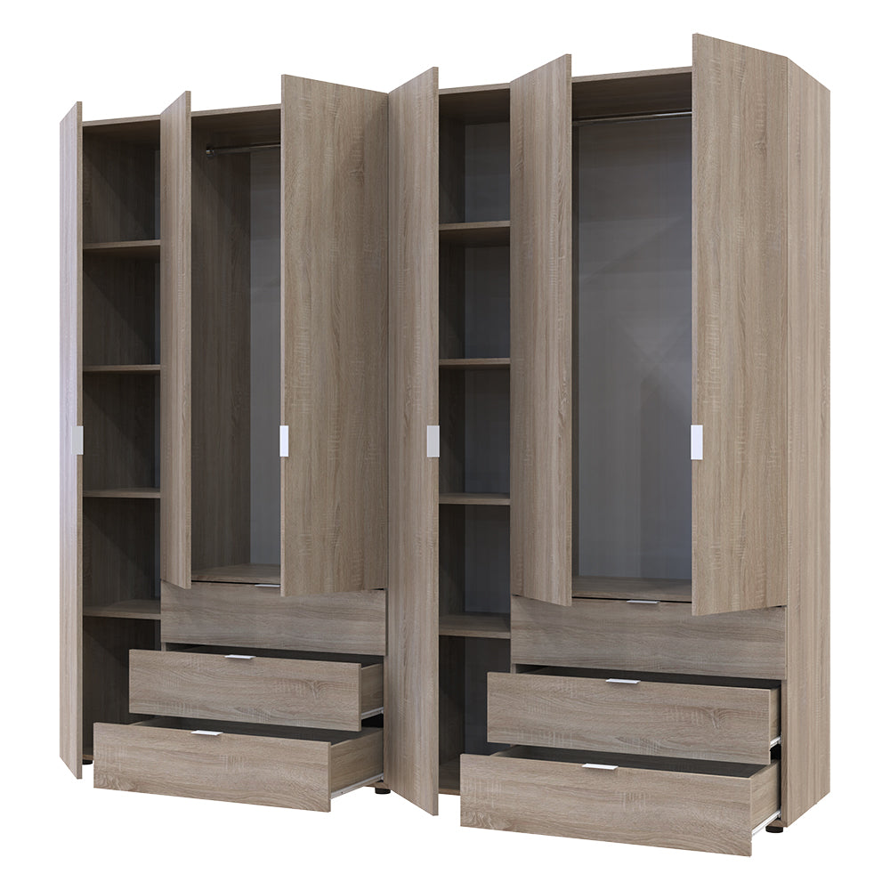 Комплект шкафов для одежды Doros Гелар (2 шт.) 232,4х49,5х203,4 см Дуб сонома (DRS-011112)