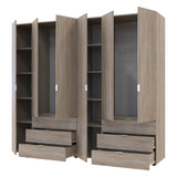 Комплект шкафов для одежды Doros Гелар (2 шт.) 232,4х49,5х203,4 см Дуб сонома (DRS-011112)