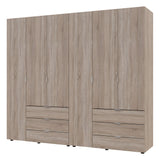 Комплект шкафов для одежды Doros Гелар (2 шт.) 232,4х49,5х203,4 см Дуб сонома (DRS-011112)