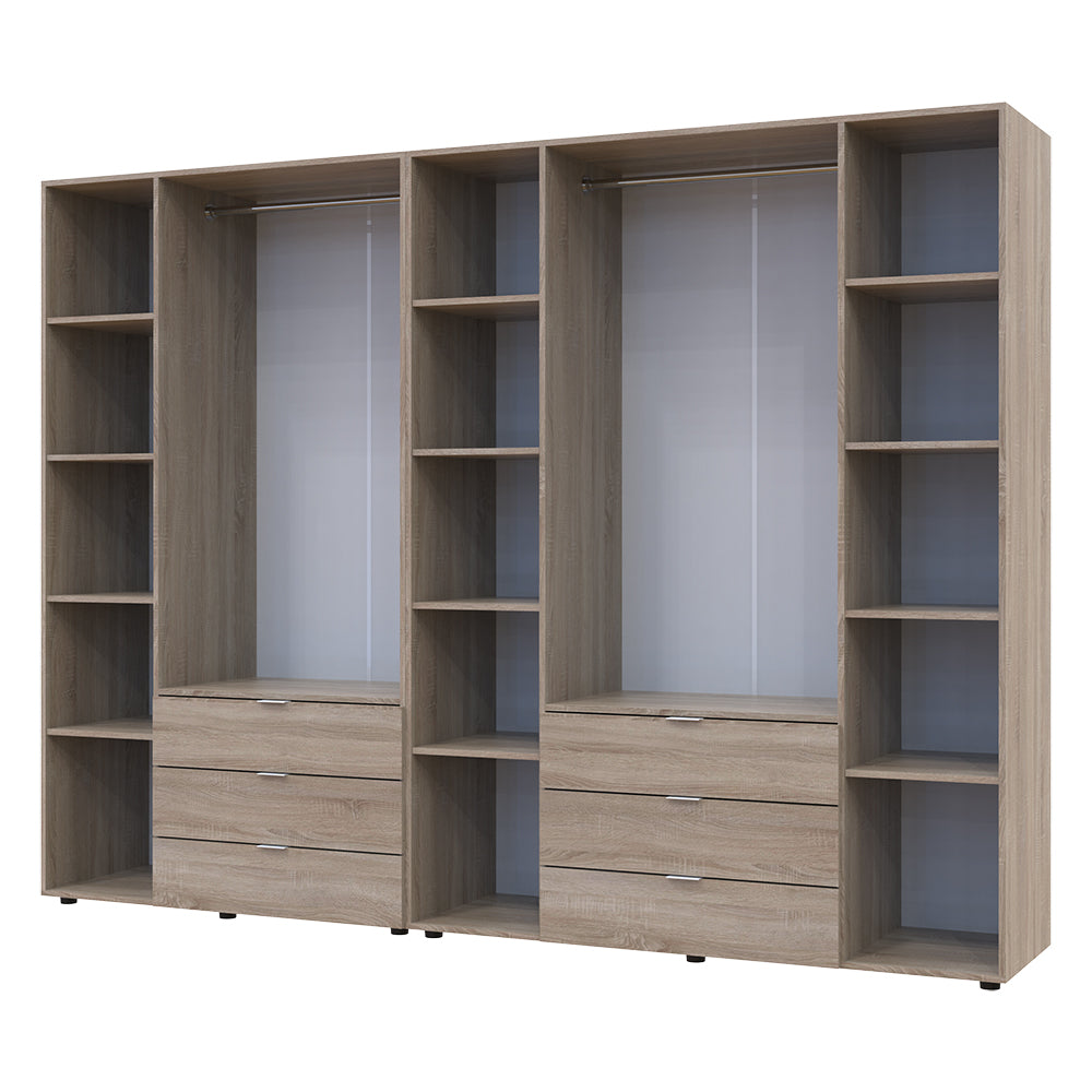 Комплект шкафов для одежды Doros Гелар (2 шт.) 271,2х49,5х203,4 см Дуб сонома (DRS-011113)