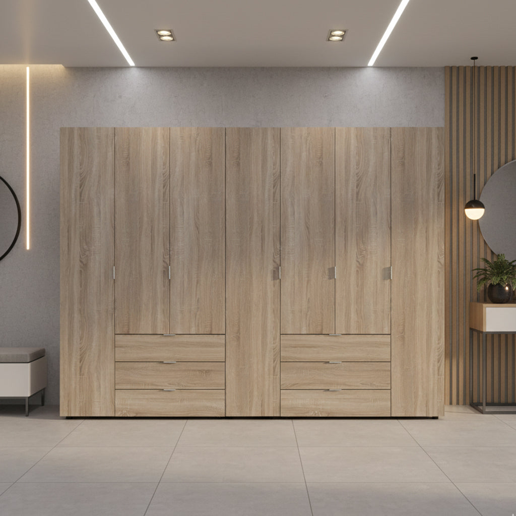 Комплект шкафов для одежды Doros Гелар (2 шт.) 271,2х49,5х203,4 см Дуб сонома (DRS-011113)