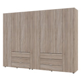 Комплект шкафов для одежды Doros Гелар (2 шт.) 271,2х49,5х203,4 см Дуб сонома (DRS-011113)