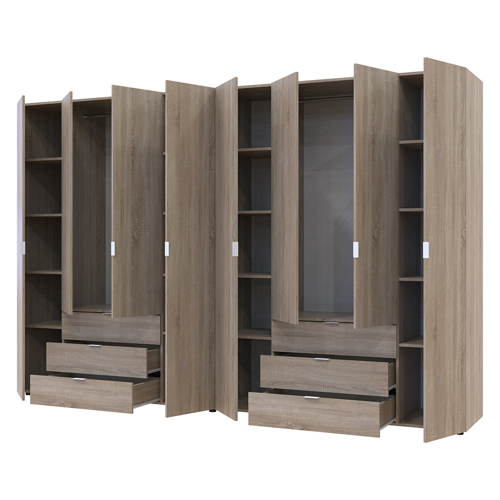 Комплект шкафов для одежды Doros Гелар (2 шт.) 310х49,5х203,4 см Дуб сонома (DRS-011114)