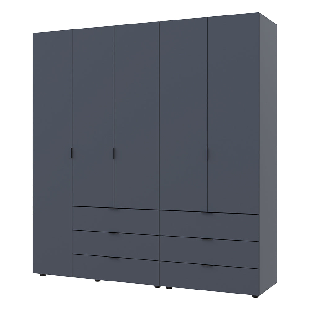 Комплект шкафов для одежды Doros Гелар (2 шт.) 193,7х49,5х203,4 см Графит (DRS-011118)