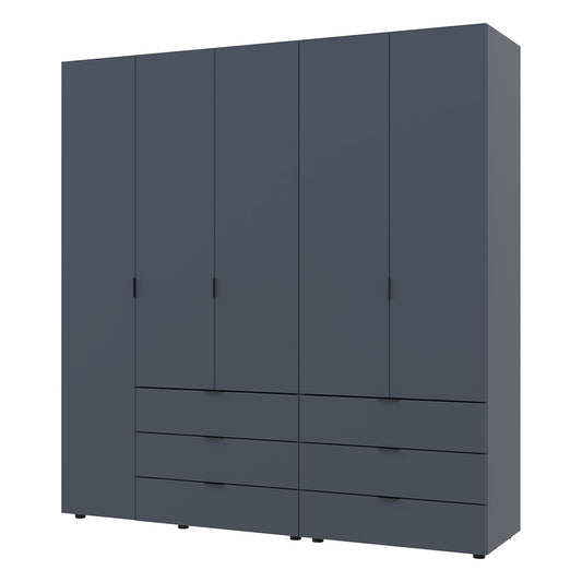 Комплект шкафов для одежды Doros Гелар (2 шт.) 193,7х49,5х203,4 см Графит (DRS-011118)