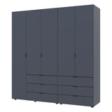 Комплект шкафов для одежды Doros Гелар (2 шт.) 193,7х49,5х203,4 см Графит (DRS-011118)