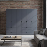 Комплект шкафов для одежды Doros Гелар (2 шт.) 232,5х49,5х203,4 см Графит (DRS-011119)