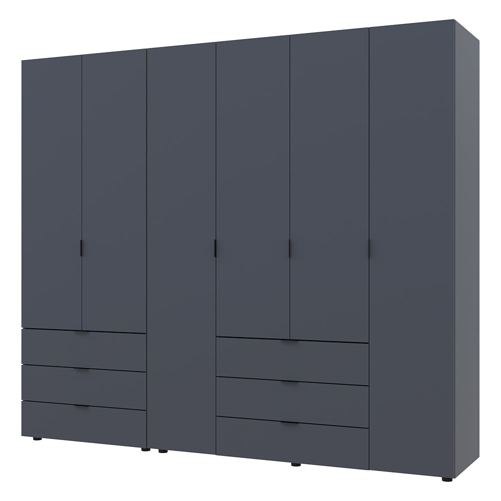 Комплект шкафов для одежды Doros Гелар (2 шт.) 232,5х49,5х203,4 см Графит (DRS-011119)