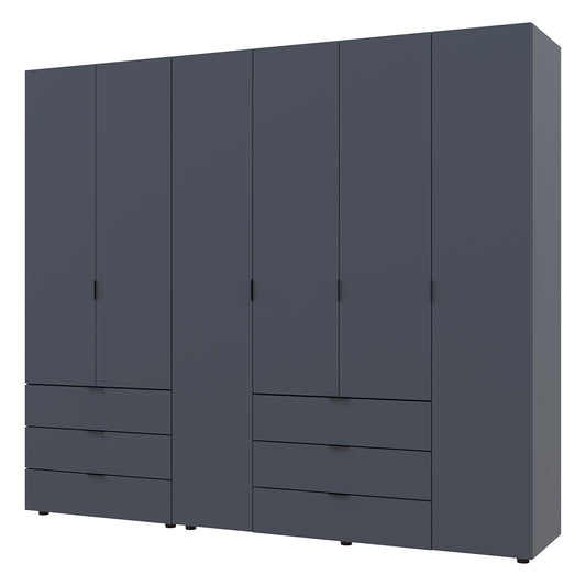 Комплект шкафов для одежды Doros Гелар (2 шт.) 232,5х49,5х203,4 см Графит (DRS-011119)