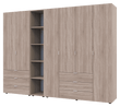 Комплект шкафов для одежды Doros Гелар (3 шт.) 270,7х49,5х203,4 см Дуб сонома (DRS-011158)