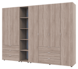 Комплект шкафов для одежды Doros Гелар (3 шт.) 270,7х49,5х203,4 см Дуб сонома (DRS-011158)