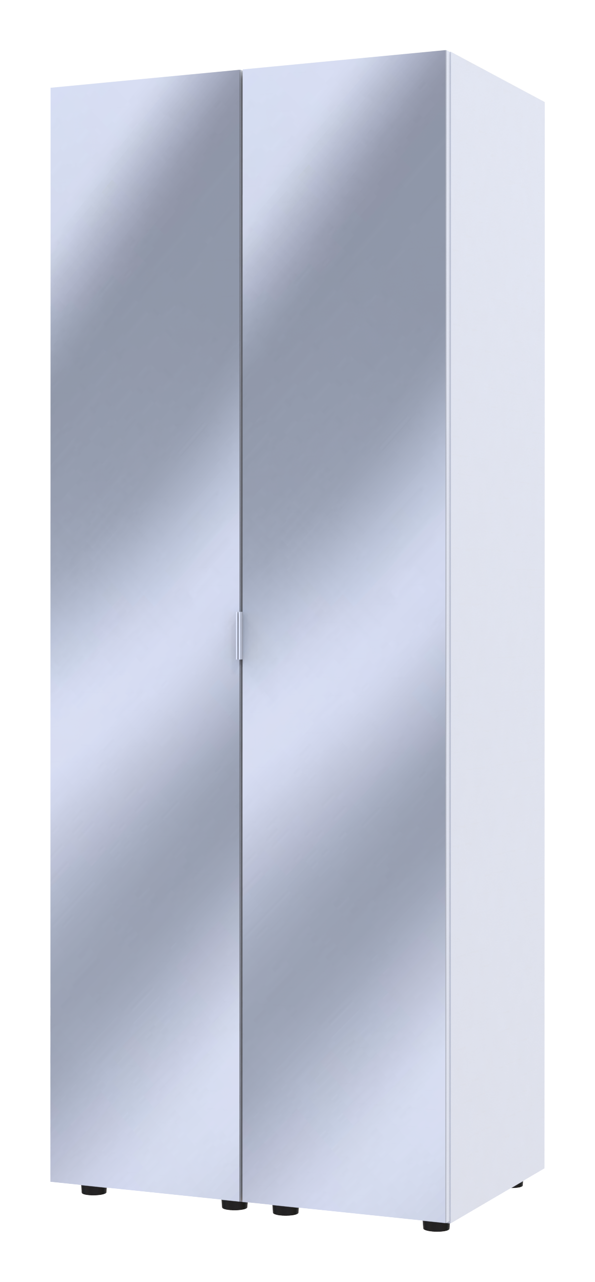 Комплект пеналов для одежды Doros Гелар (2 шт.) 78х49,5х203,4 см 2 Зеркала/Белый (DRS-011123)