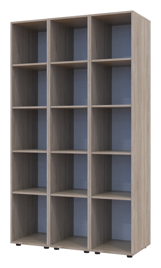 Комплект пеналов для одежды Doros Гелар (3 шт.) 117х49,5х203,4 см 3 Зеркала/Дуб сонома (DRS-011128)