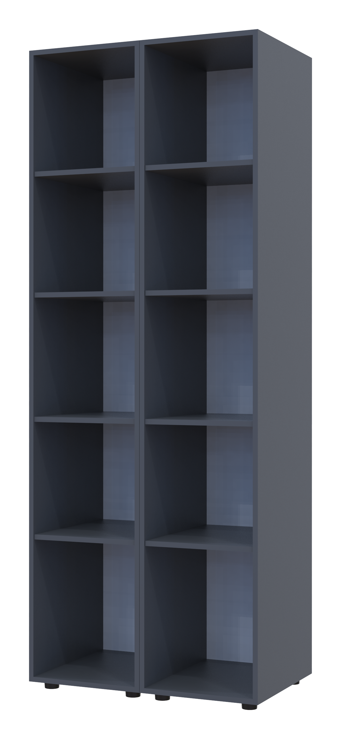 Комплект пеналов для одежды Doros Гелар (2 шт.) 78х49,5х203,4 см 2 Зеркала/Графит (DRS-011125)