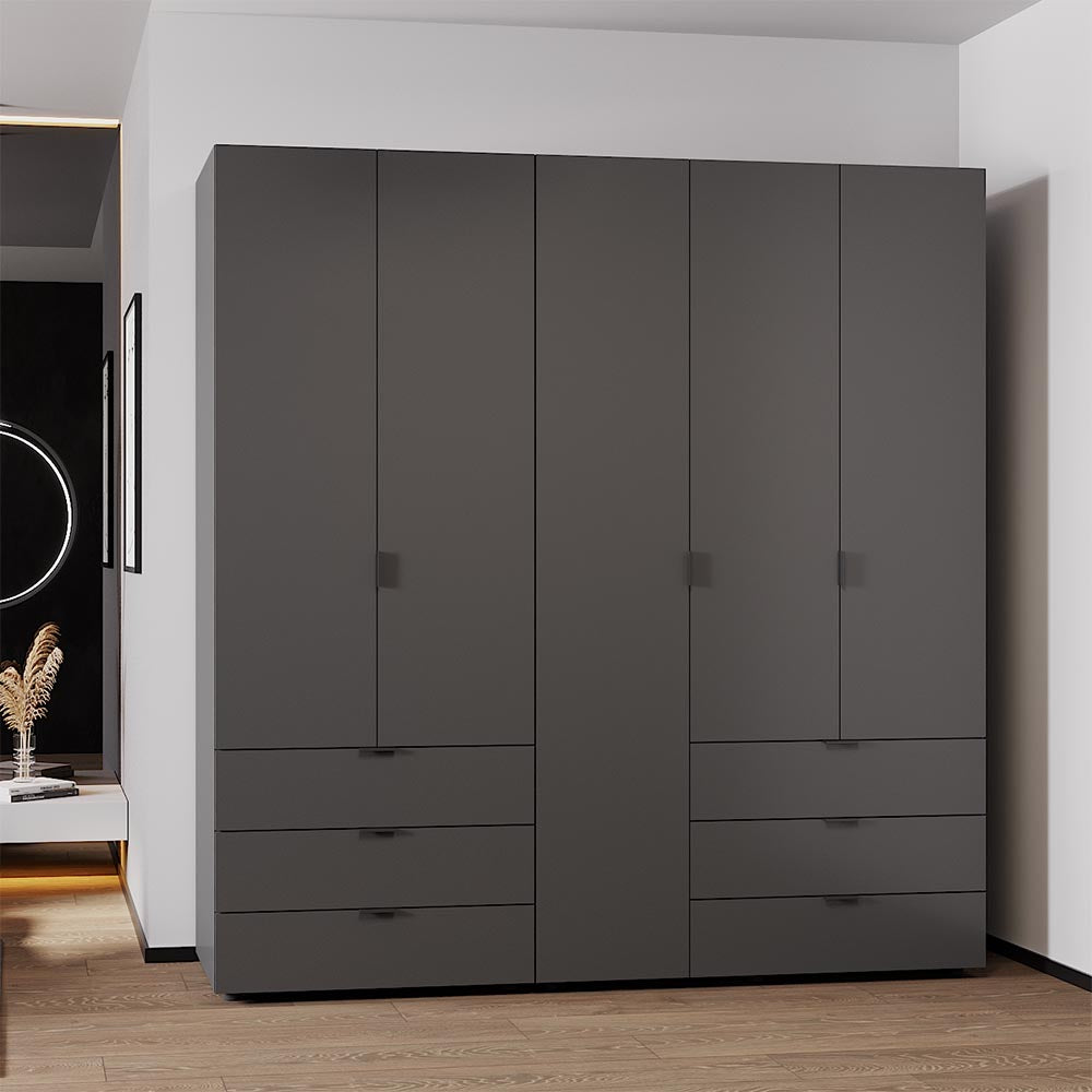 Комплект шкафов для одежды Doros Гелар (2 шт.) 193,7х49,5х203,4 см Графит (DRS-011118)