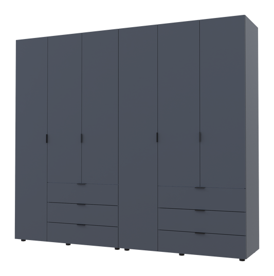 Комплект шкафов для одежды Doros Гелар (2 шт.) 232,4х49,5х203,4 см Графит (DRS-011120)