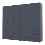 Комплект шкафов для одежды Doros Гелар (2 шт.) 232,4х49,5х203,4 см Графит (DRS-011120)
