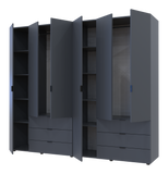 Комплект шкафов для одежды Doros Гелар (2 шт.) 232,4х49,5х203,4 см Графит (DRS-011120)