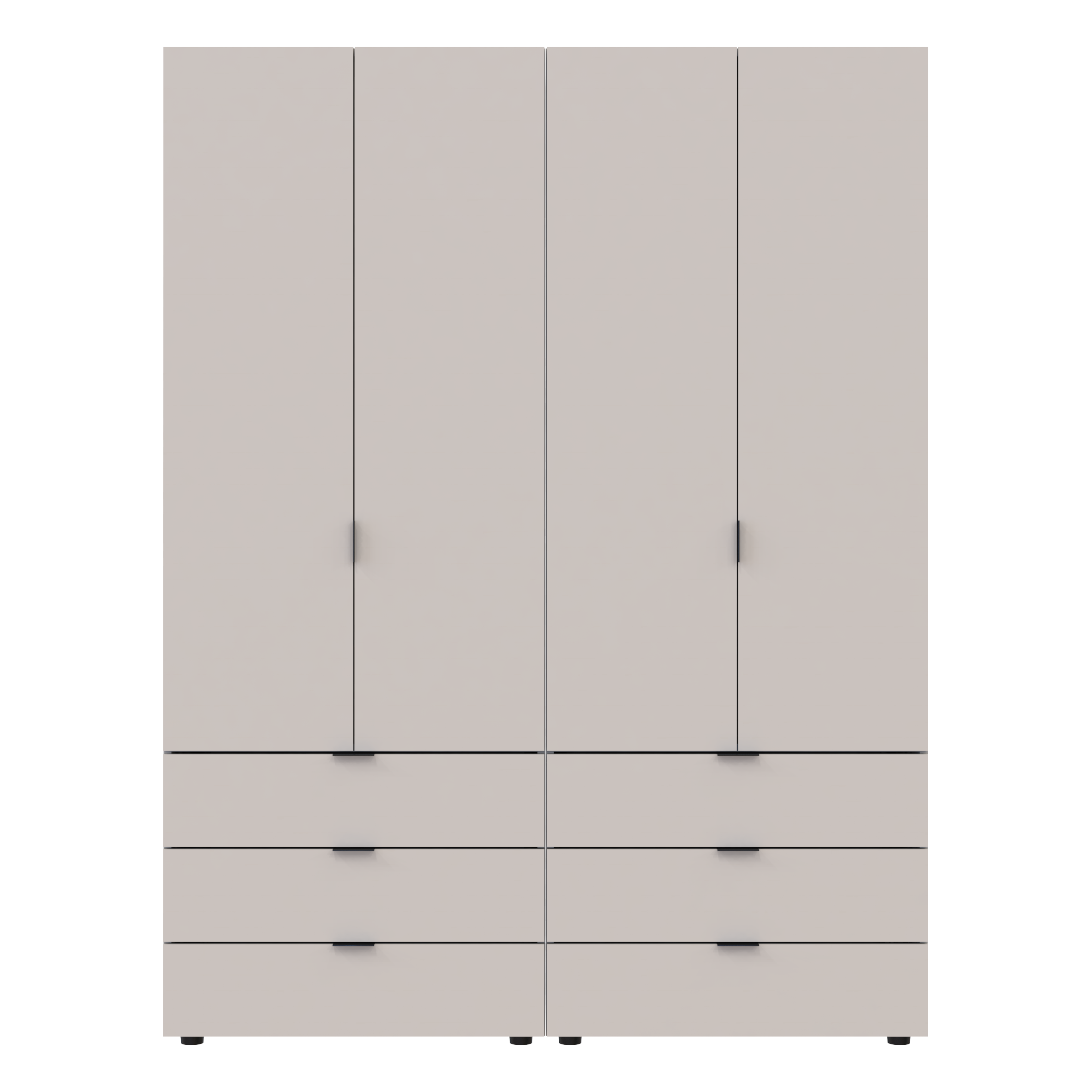 Комплект шкафов для одежды Doros Гелар (2 шт.) 155х49,5х203,4 см Кашемир (DRS-011238)