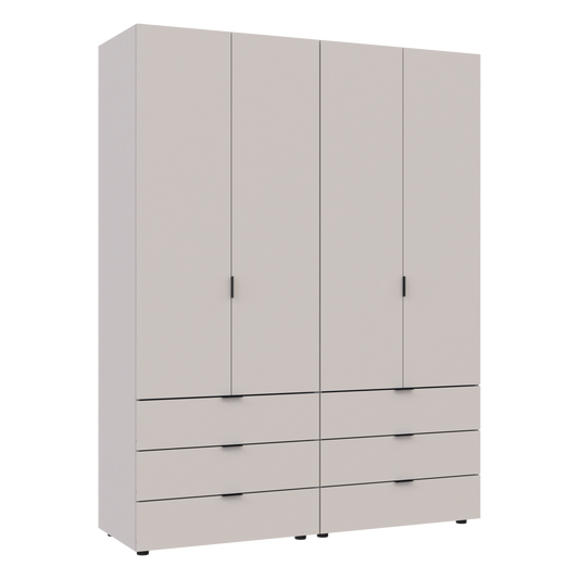 Комплект шкафов для одежды Doros Гелар (2 шт.) 155х49,5х203,4 см Кашемир (DRS-011238)