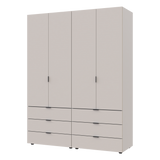 Комплект шкафов для одежды Doros Гелар (2 шт.) 155х49,5х203,4 см Кашемир (DRS-011238)
