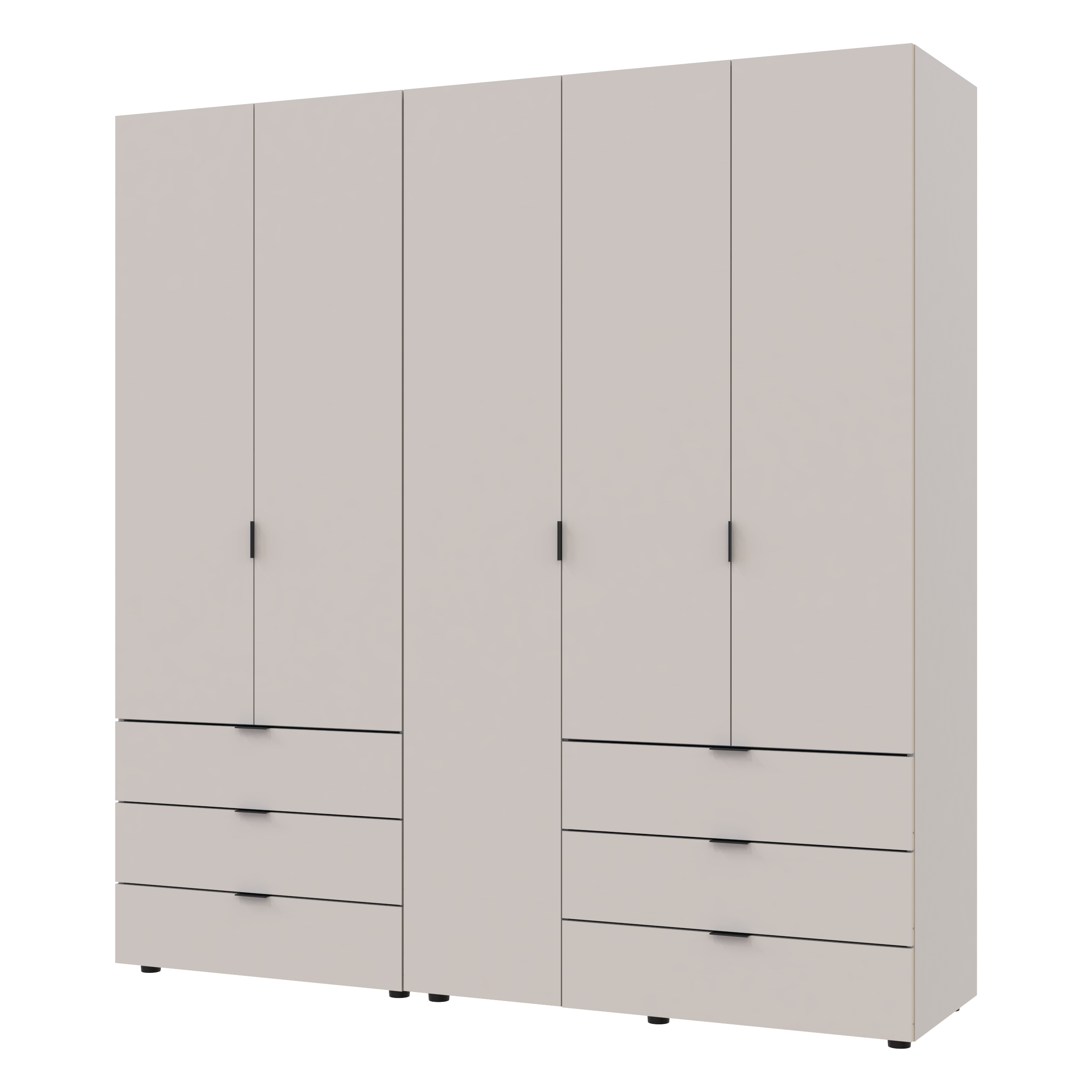 Комплект шкафов для одежды Doros Гелар (2 шт.) 193,7х49,5х203,4 см Кашемир (DRS-011239)