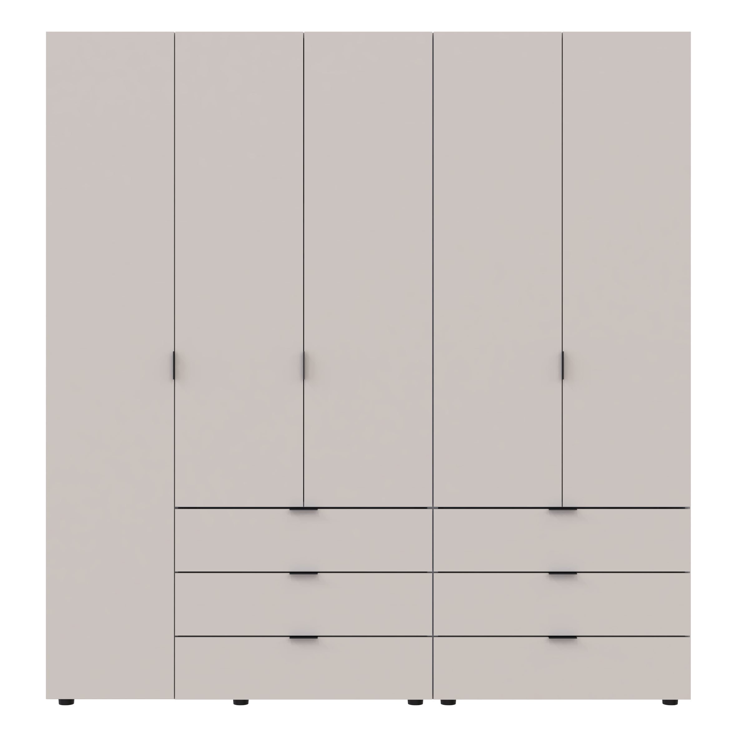 Комплект шкафов для одежды Doros Гелар (2 шт.) 193,7х49,5х203,4 см Кашемир (DRS-011239)