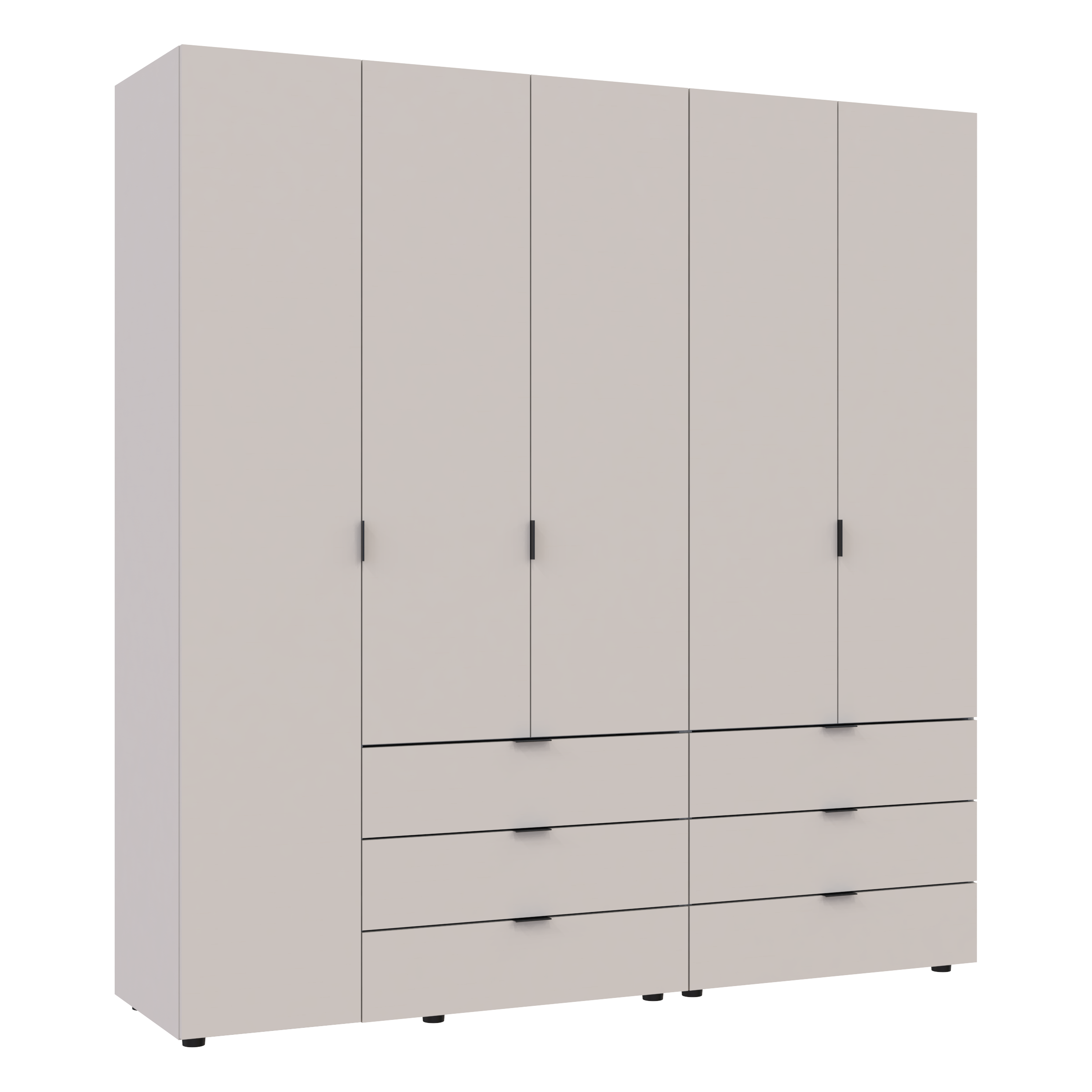 Комплект шкафов для одежды Doros Гелар (2 шт.) 193,7х49,5х203,4 см Кашемир (DRS-011239)