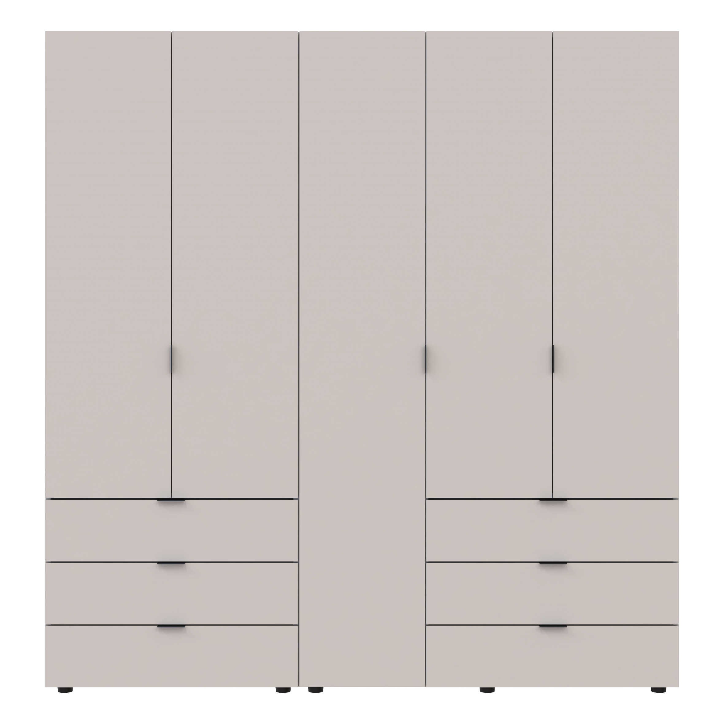 Комплект шкафов для одежды Doros Гелар (2 шт.) 193,7х49,5х203,4 см Кашемир (DRS-011239)