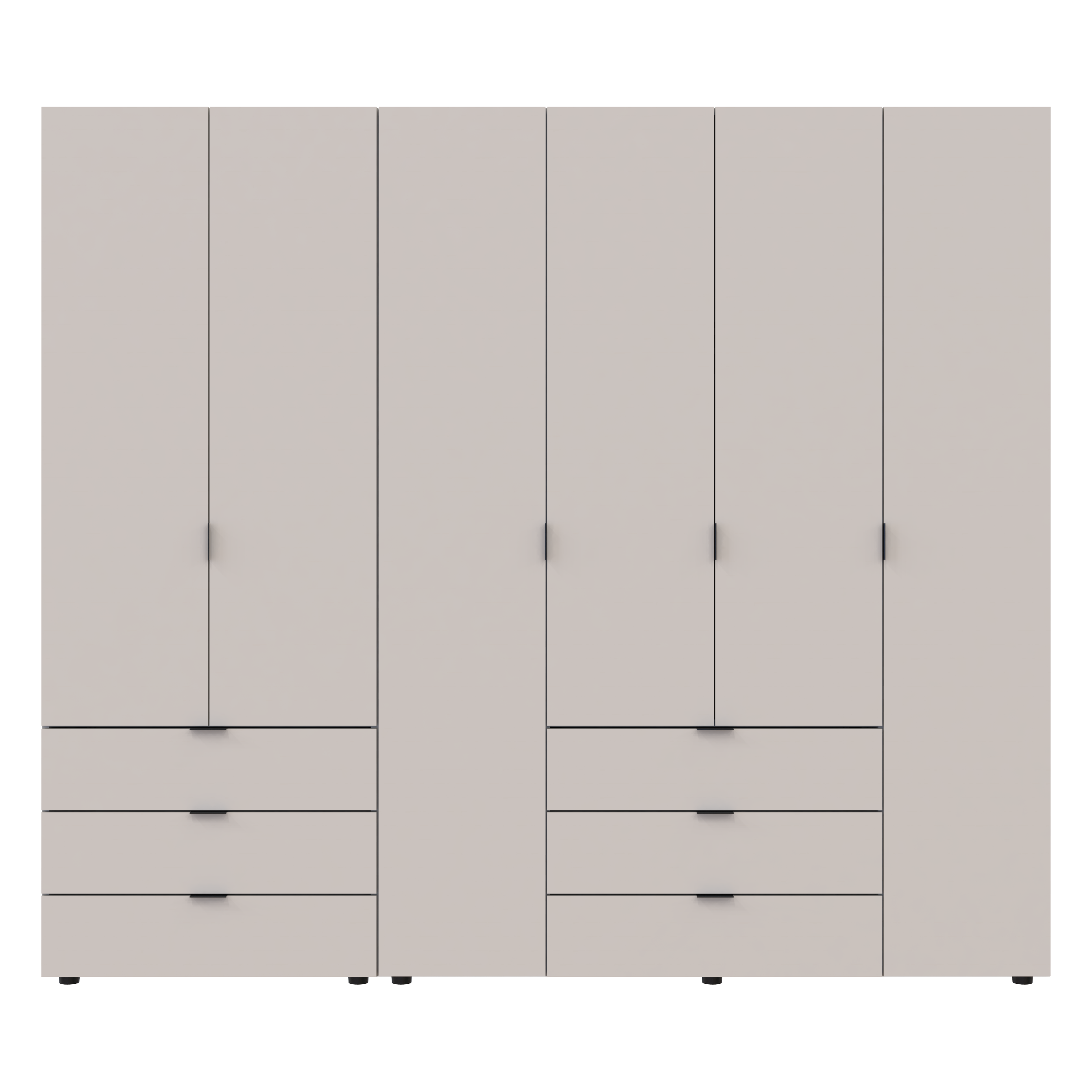Комплект шкафов для одежды Doros Гелар (2 шт.) 232,5х49,5х203,4 см Кашемир (DRS-011240)
