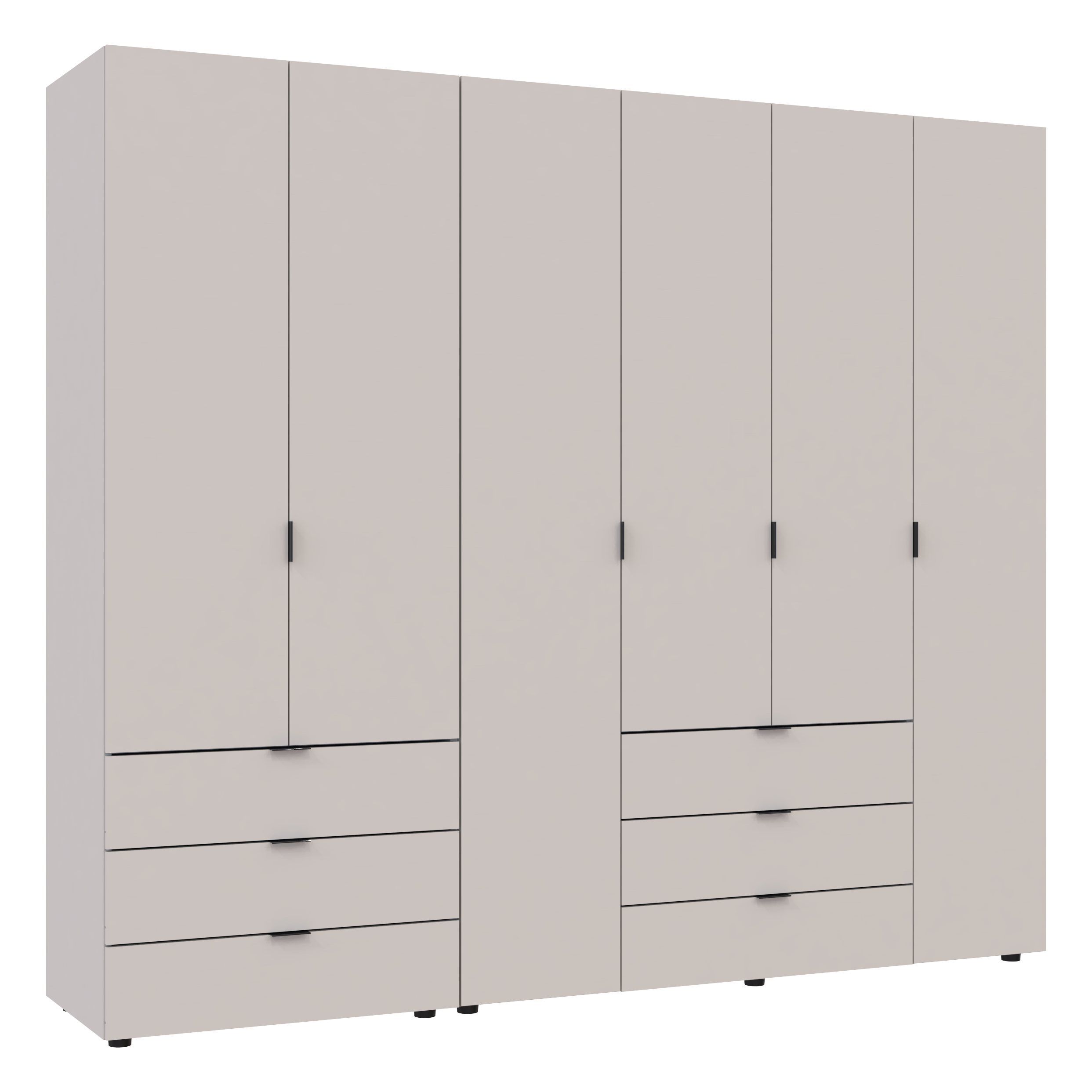 Комплект шкафов для одежды Doros Гелар (2 шт.) 232,5х49,5х203,4 см Кашемир (DRS-011240)