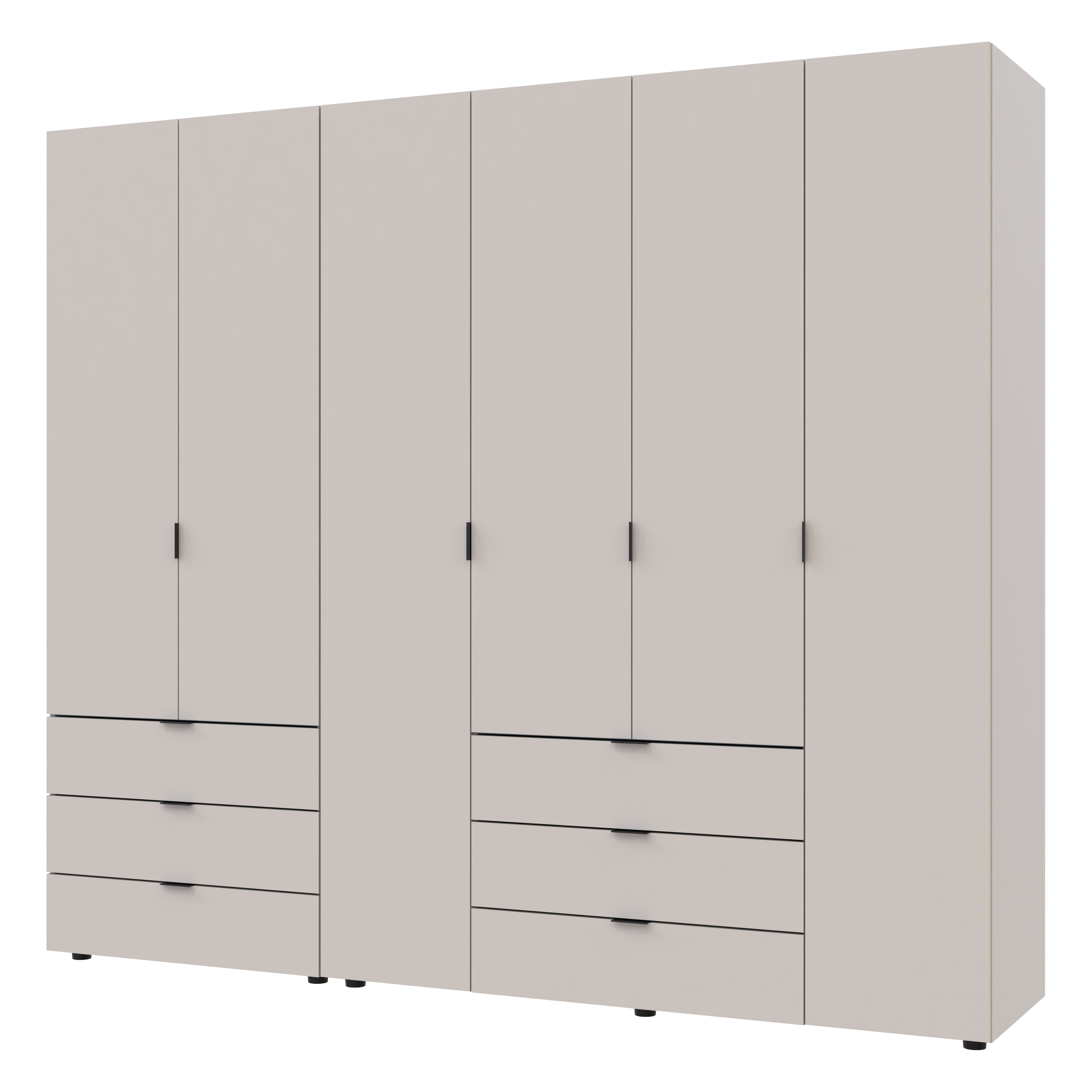 Комплект шкафов для одежды Doros Гелар (2 шт.) 232,5х49,5х203,4 см Кашемир (DRS-011240)