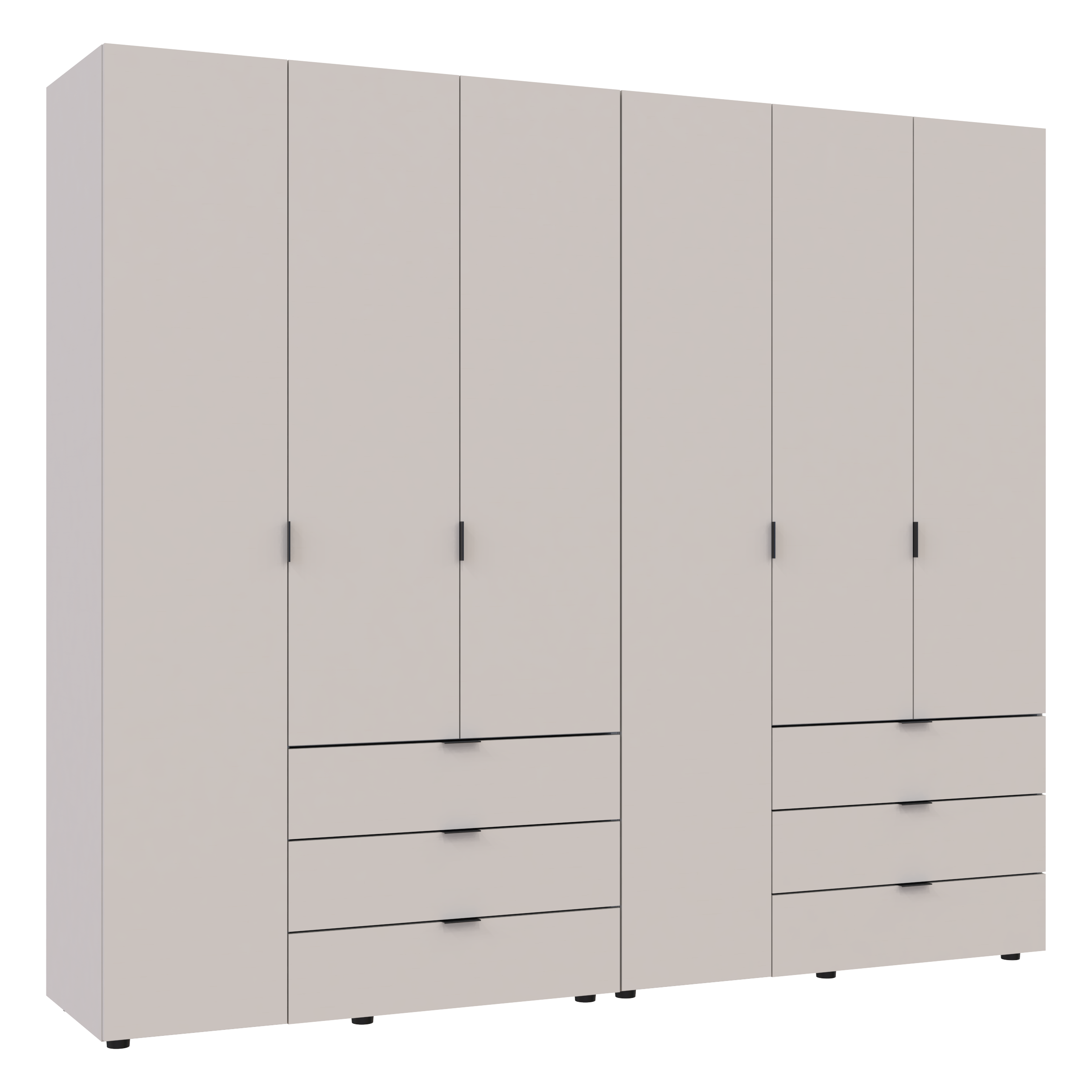 Комплект шкафов для одежды Doros Гелар (2 шт.) 232,4х49,5х203,4 см Кашемир (DRS-011241)