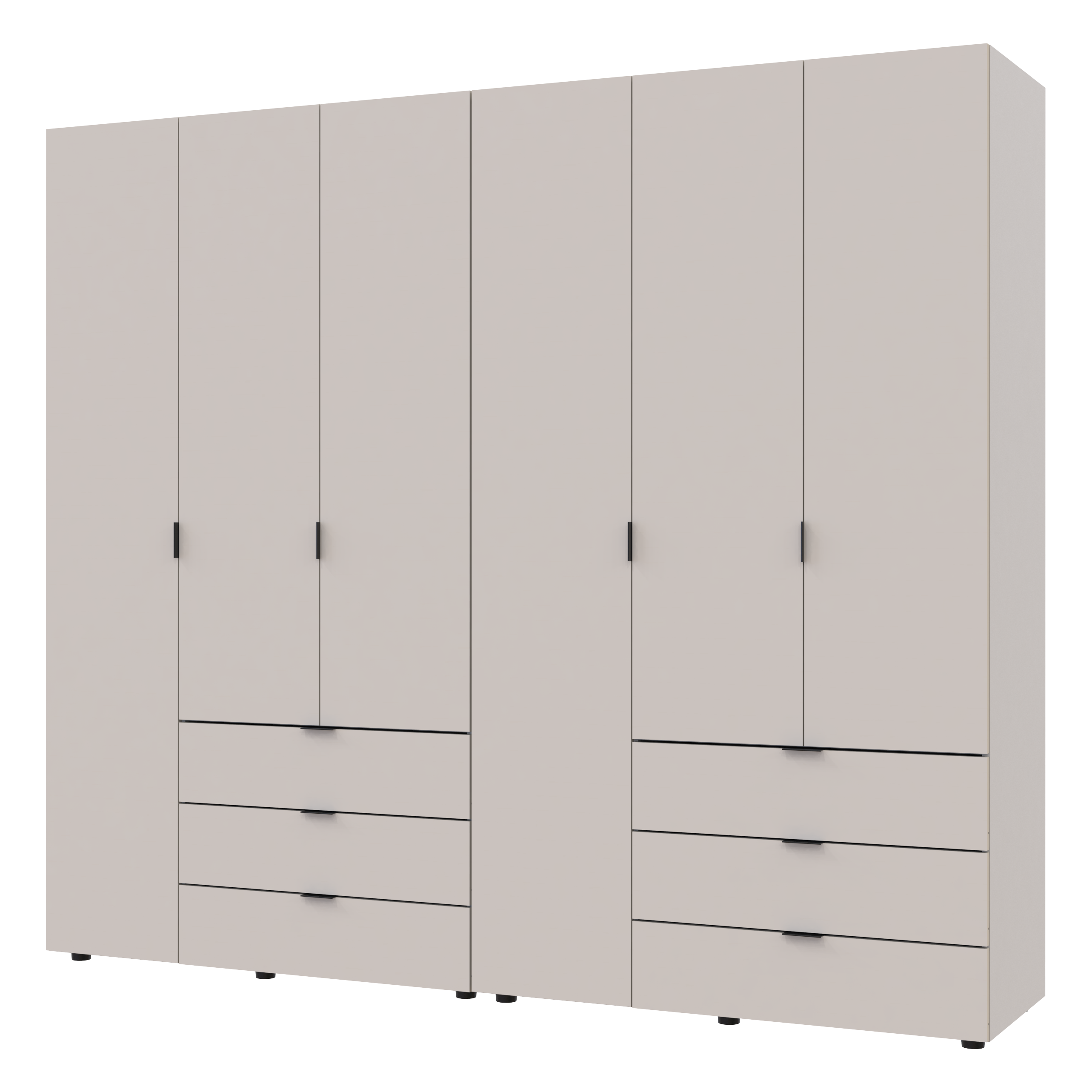 Комплект шкафов для одежды Doros Гелар (2 шт.) 232,4х49,5х203,4 см Кашемир (DRS-011241)