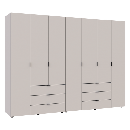 Комплект шкафов для одежды Doros Гелар (2 шт.) 271,2х49,5х203,4 см Кашемир (DRS-011242)