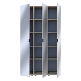Комплект пеналов для одежды Doros Гелар (3 шт.) 117х49,5х203,4 см 3 Зеркала/Кашемир (DRS-011262)