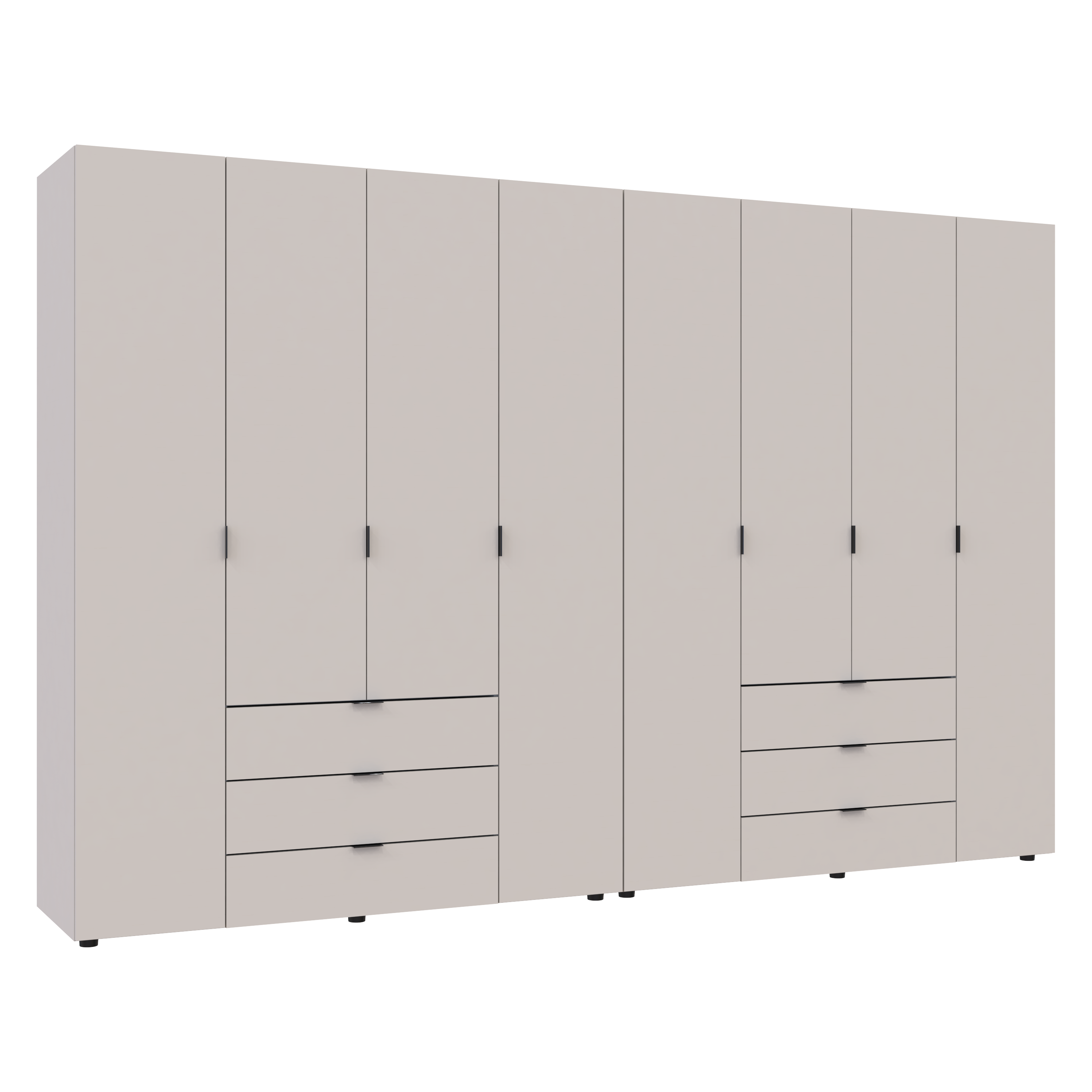Комплект шкафов для одежды Doros Гелар (2 шт.) 310х49,5х203,4 см Кашемир (DRS-011243)
