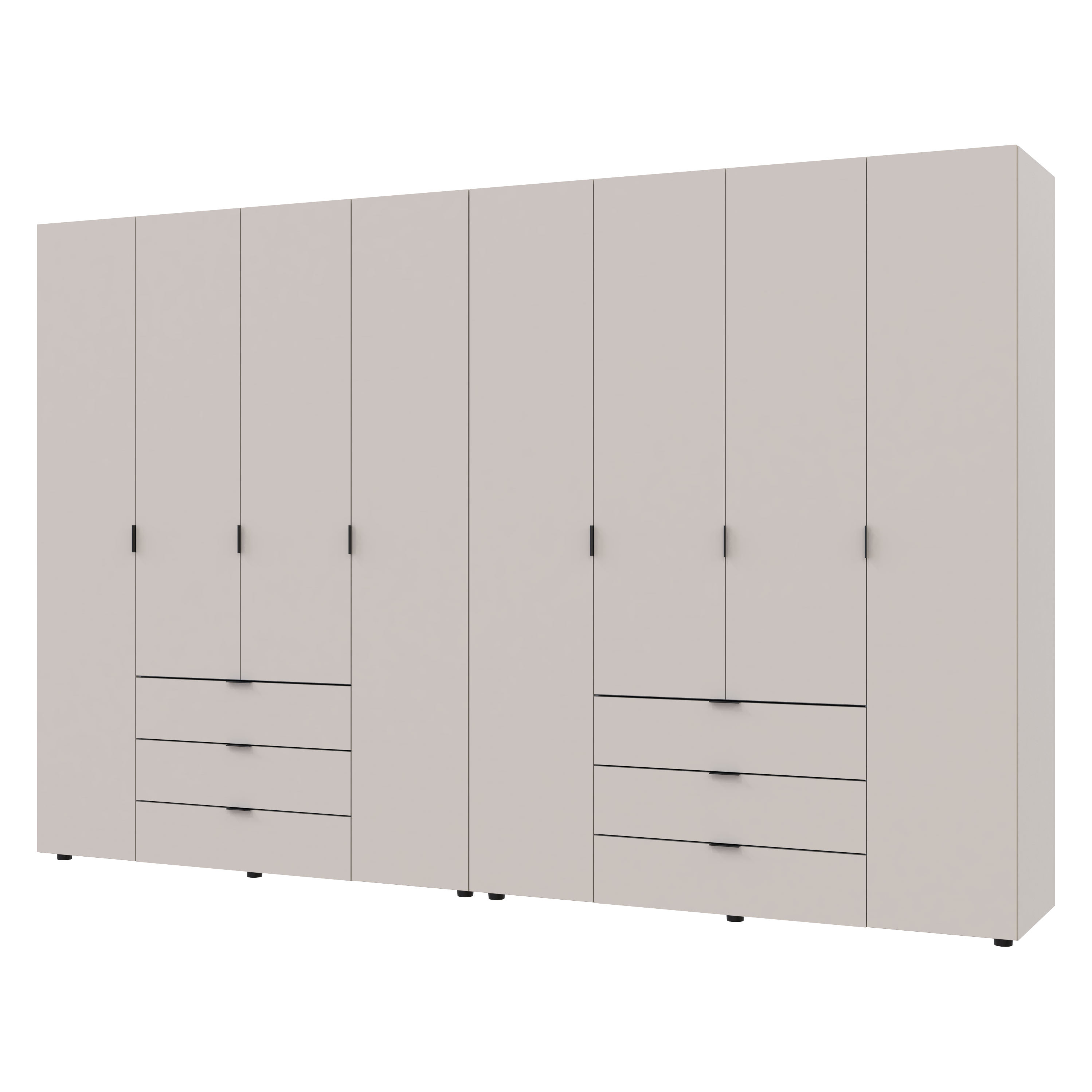 Комплект шкафов для одежды Doros Гелар (2 шт.) 310х49,5х203,4 см Кашемир (DRS-011243)