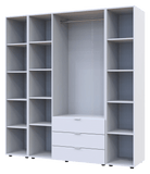 Комплект шкафов для одежды Doros Гелар (3 шт.) 192,6х49,5х203,4 см Белый (DRS-011174)