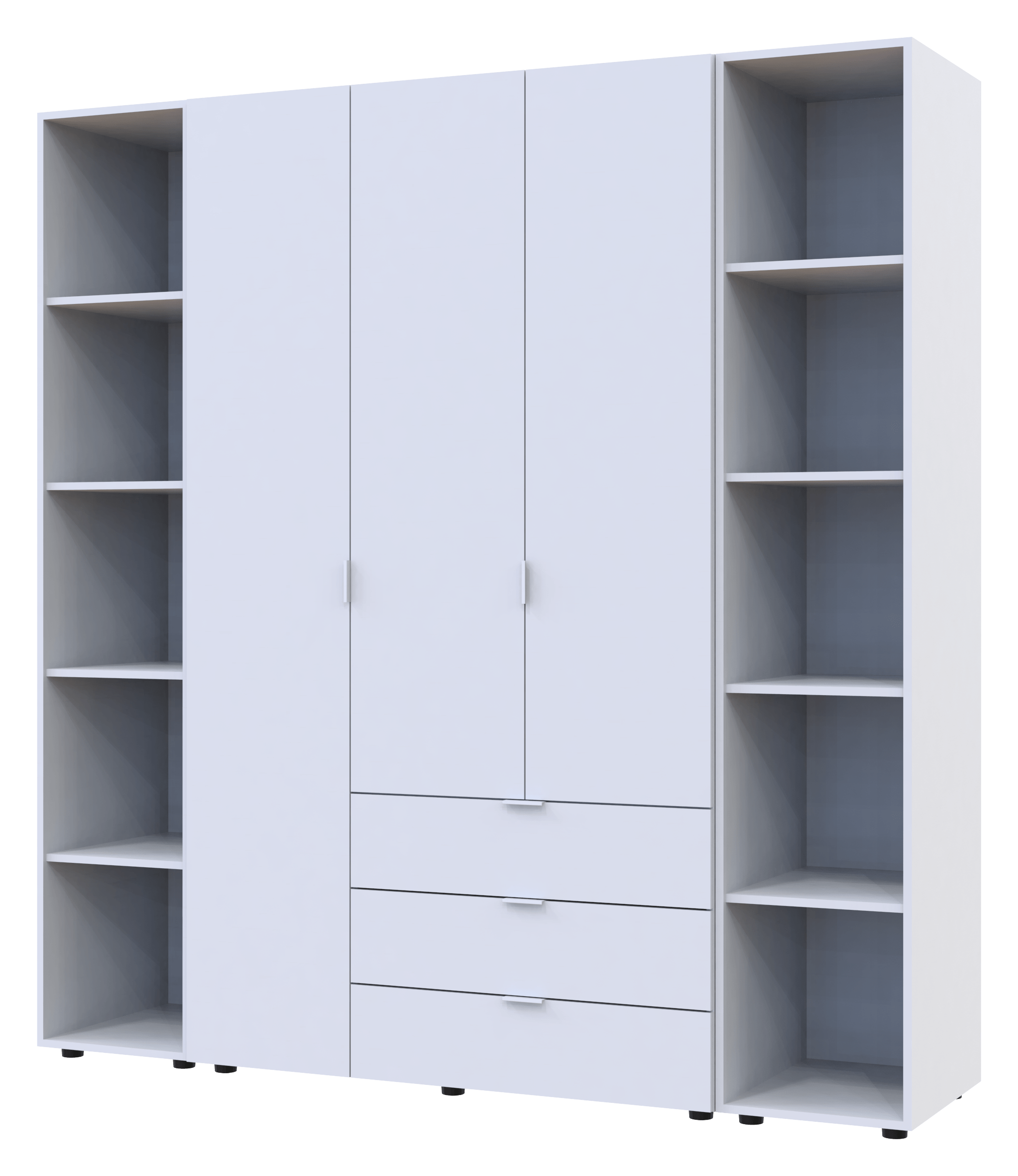 Комплект шкафов для одежды Doros Гелар (3 шт.) 192,6х49,5х203,4 см Белый (DRS-011174)