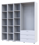 Комплект шкафов для одежды Doros Гелар (3 шт.) 192,6х49,5х203,4 см Белый (DRS-011174)