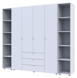 Комплект шкафов для одежды Doros Гелар (3 шт.) 231,4х49,5х203,4 см Белый (DRS-011175)