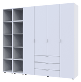 Комплект шкафов для одежды Doros Гелар (3 шт.) 231,4х49,5х203,4 см Белый (DRS-011175)