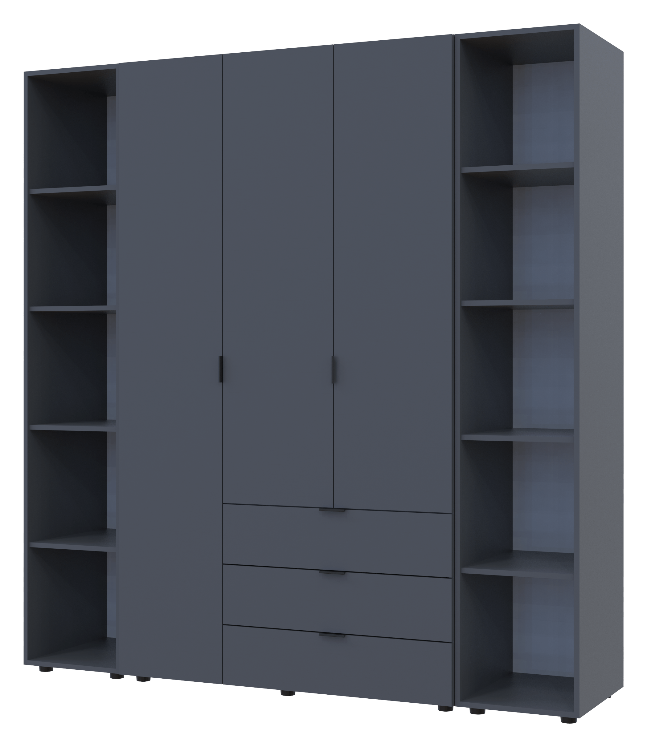 Комплект шкафов для одежды Doros Гелар (3 шт.) 192,6х49,5х203,4 см Графит (DRS-011149)